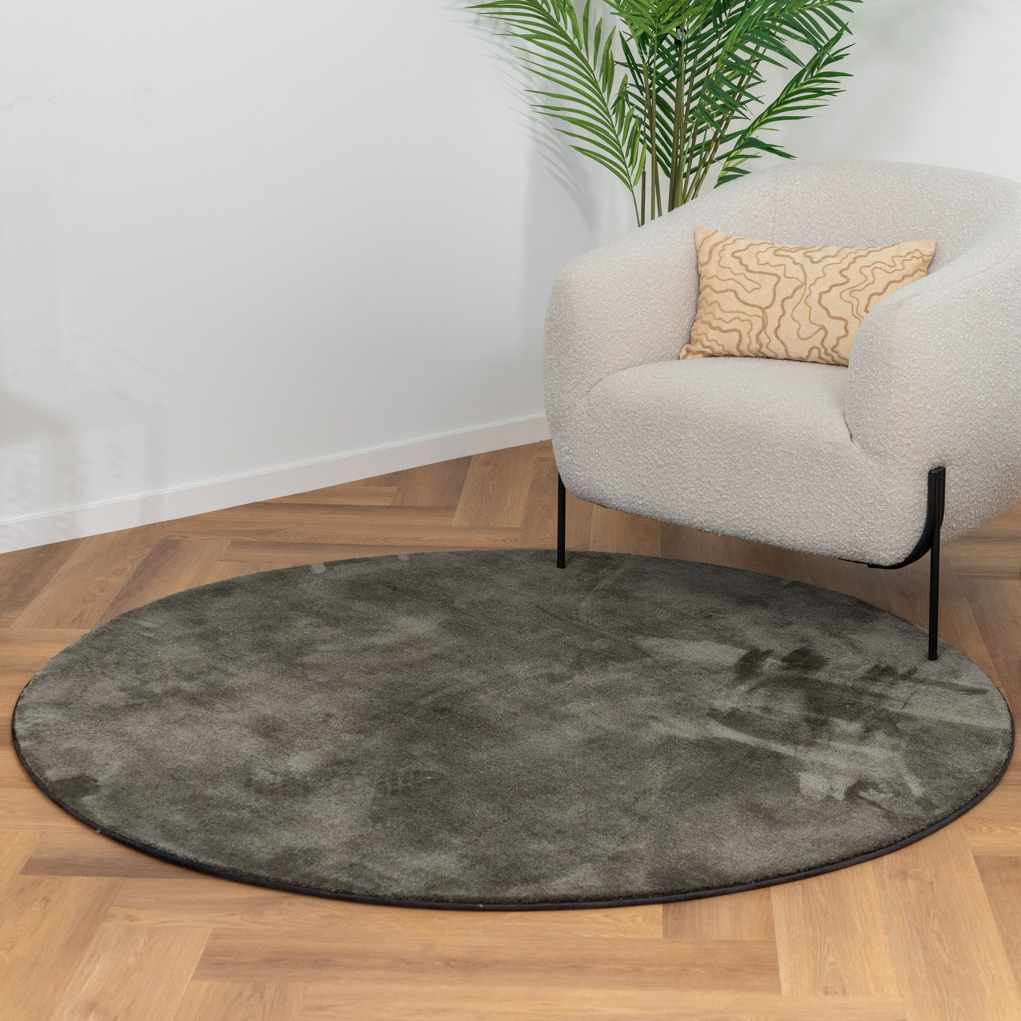 Rond Vloerkleed Xilento Grand Anthracite