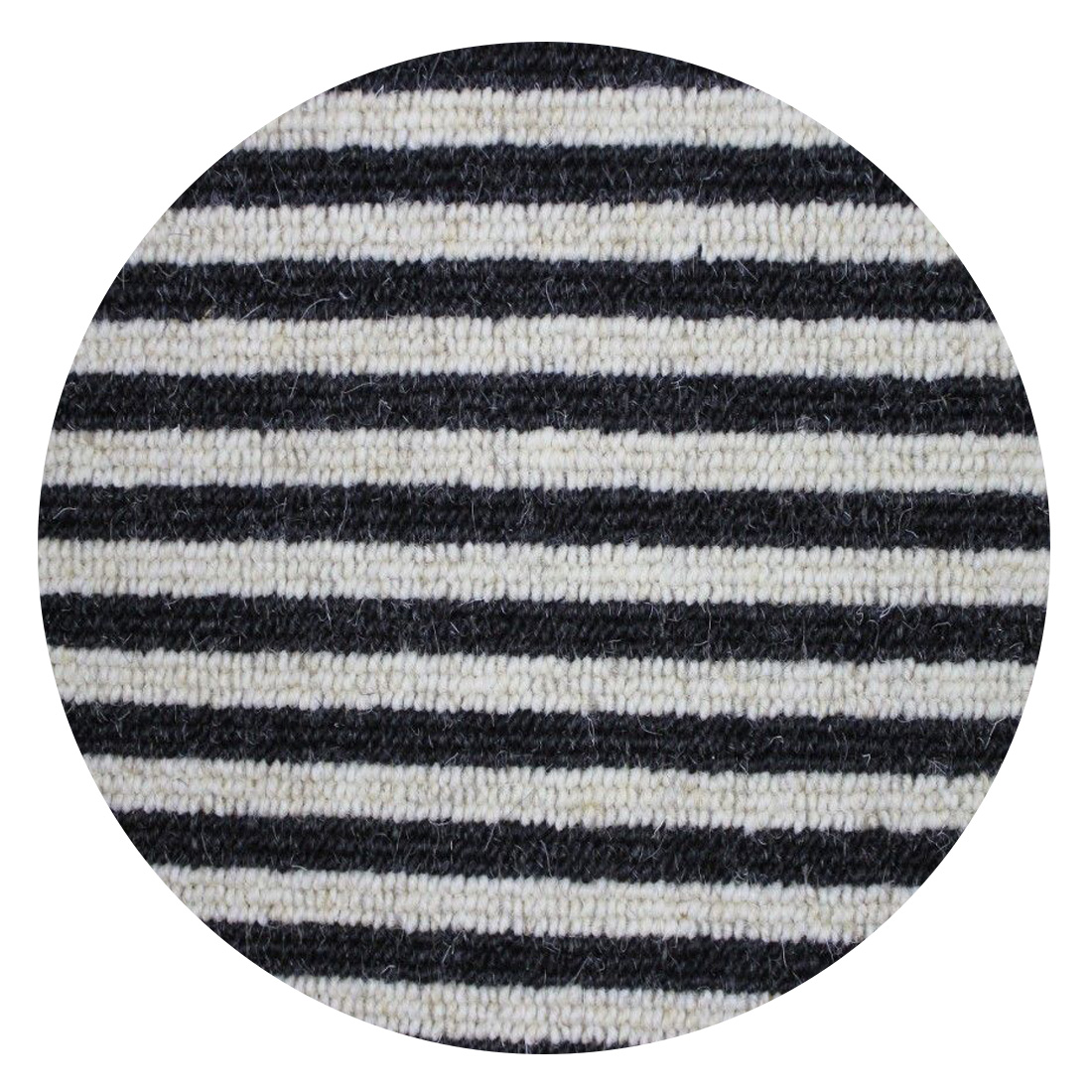 Onbeleefd herfst oneerlijk Rond Vloerkleed Boston (wol) Stripe Zebra | Rond | RV00BO001